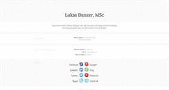 Desktop Screenshot of lukasdanzer.com