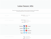 Tablet Screenshot of lukasdanzer.com